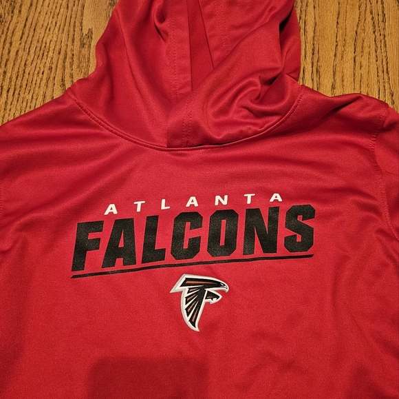 Nfl Team Apparel Atlanta Falcons Red Hoodie Youth Large - Picture 2 of 7